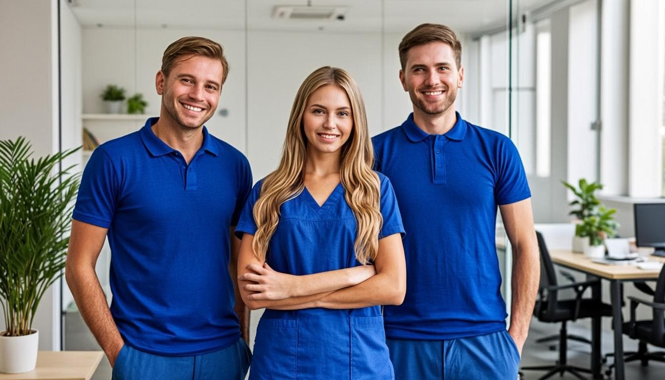 The professional cleaning team at Victor Alliance Cleaning Ltd