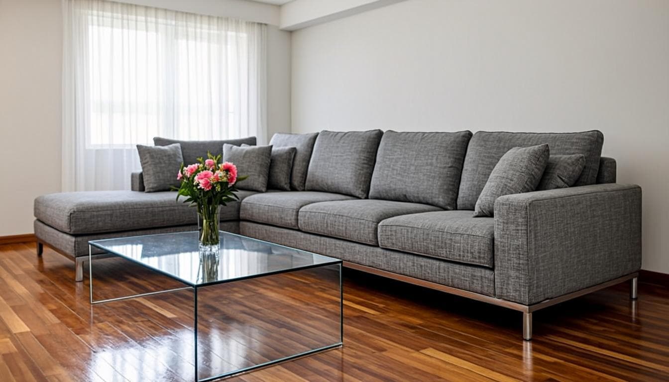 Living room cleaning — after cleaning
